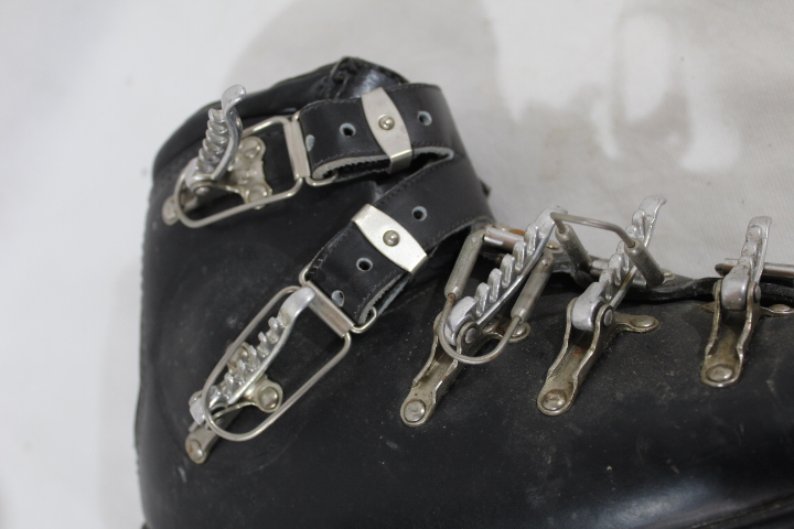  Chaussures Ski à Crochets Cuir Noir WAKA SCHUH Bon état - Vue 6 - 